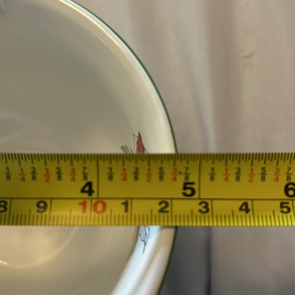 Watercolors, Block Bernarda handled dish “poinsettias” made in Portugal. 1982 - Picture 8 of 8